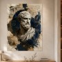 Antike Büste mit Architekturszene als Wandbild oder Kunstdruck