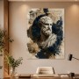 Antike Büste mit Architekturszene als Wandbild oder Kunstdruck