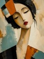 Elegantes Porträt als Modernes Wandbild oder Fine Art Print