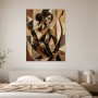 Geometrische Frau mit Bogen als Kunstdruck oder Modernes Wandbild