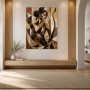 Geometrische Frau mit Bogen als Kunstdruck oder Modernes Wandbild
