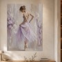 Elegante Ballerina als Kunstwerk oder Wandbild in zartem Lila