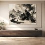 Zen-Maler in Tinte, Wandbild oder Fine Art Print