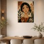 Porträt in warmen Erdtönen als Kunstwerk oder Wandbild