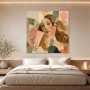 Porträt zwischen Formen als Kunstwerk oder Fine Art Print