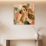 Porträt zwischen Formen als Kunstwerk oder Fine Art Print