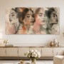 Expressives Porträt als Kunstwerk oder Fine Art Print mit vier Gesichtern
