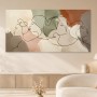 Abstraktes Wandbild oder Gallery Print mit stilisierten Frauengesichtern