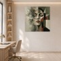 Abstraktes Porträt als Wandbild oder Acrylbild in sanften Kontrasten