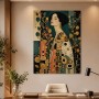 Elegantes Porträt als Fine Art Print oder Wandbild mit Goldakzenten