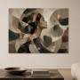 Elegante Porträtkunst als Wandbild oder Acrylbild mit abstrakten Formen