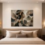Elegante Porträtkunst als Wandbild oder Acrylbild mit abstrakten Formen
