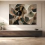 Elegante Porträtkunst als Wandbild oder Acrylbild mit abstrakten Formen