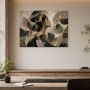 Elegante Porträtkunst als Wandbild oder Acrylbild mit abstrakten Formen