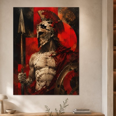 Spartanischer Krieger als Wandbild oder Kunstdruck