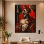 Spartanischer Krieger als Wandbild oder Kunstdruck