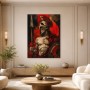 Spartanischer Krieger als Wandbild oder Kunstdruck