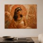 Ägyptische Muse als Wandbild oder Fine Art Print in Gold und Ocker