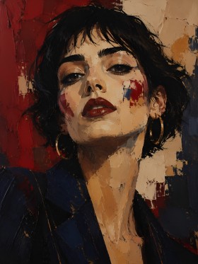 Expressives Porträt als Kunstdruck oder Gallery Print