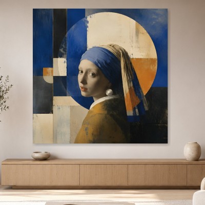 Porträt im Stil der Moderne, Kunstwerk oder Fine Art Print