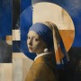 Porträt im Stil der Moderne, Kunstwerk oder Fine Art Print