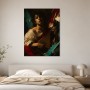 Porträt mit Laute als Leinwandbild oder Fine Art Print