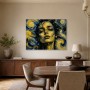 Expressives Porträt als Wandbild oder Acrylbild
