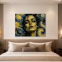 Expressives Porträt als Wandbild oder Acrylbild