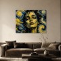 Expressives Porträt als Wandbild oder Acrylbild