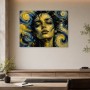 Expressives Porträt als Wandbild oder Acrylbild