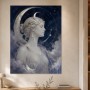 Mystische Mondgöttin als Kunstwerk oder Poster