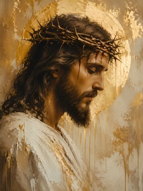 Christus mit Dornenkrone als Kunstdruck oder Leinwandbild Christus mit Dornenkrone als Kunstdruck oder Leinwandbild