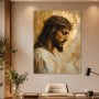 Christus mit Dornenkrone als Kunstdruck oder Leinwandbild