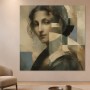 Porträt zwischen Moderne Kunst und Kunstdruck