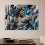 Neptunisches Wandbild oder Kunstdruck mit kraftvoller Street-Art-Optik
