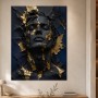 Elegantes Porträt als Acrylbild oder Fine Art Print mit Goldakzenten