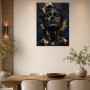 Elegantes Porträt als Acrylbild oder Fine Art Print mit Goldakzenten