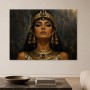 Ägyptische Königin als Kunstdruck oder Wandbild mit edler Goldwirkung