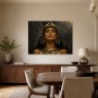 Ägyptische Königin als Kunstdruck oder Wandbild mit edler Goldwirkung