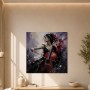 Ausdrucksstarke Cellistin als Kunstwerk oder Modernes Wandbild