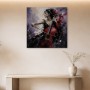 Ausdrucksstarke Cellistin als Kunstwerk oder Modernes Wandbild