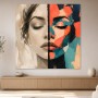 Ausdrucksstarkes Porträt zwischen Leinwand und Poster