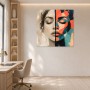 Ausdrucksstarkes Porträt zwischen Leinwand und Poster