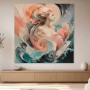 Elegante weibliche Figur als Leinwandbild oder Kunstwerk