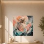 Elegante weibliche Figur als Leinwandbild oder Kunstwerk