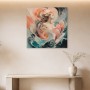 Elegante weibliche Figur als Leinwandbild oder Kunstwerk