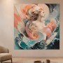 Elegante weibliche Figur als Leinwandbild oder Kunstwerk