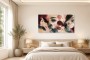 Abstraktes Wandbild mit Frauenporträts, Fine Art Print oder Acrylbild