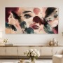Abstraktes Wandbild mit Frauenporträts, Fine Art Print oder Acrylbild