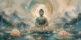Buddha im Lotusgarten, Acrylbild oder Fine Art Print